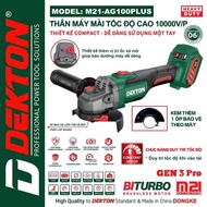 DEKTON M21-AG100PLUS Handheld Grinder - Brushless - 5 High Speed Levels - Compact Design - Genuine P