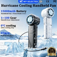 WP SELECTED handheld fan cooling 15000mAh Portable 10 in 1 Fans with 100 Speeds Powerbank Function