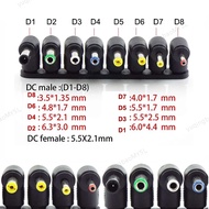 5.5x2.1mm DC Power Female Plug Jack Adapter 90 Degree Male 5.5x2.5mm 4.8x1.7mm 4.0x1.7mm 3.5x1.3mm 2
