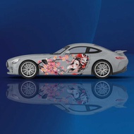 Geisha Girl Sakura Body Sticker Side Racing Car Full Color