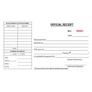 (GENERIC) OFFICIAL RECEIPT 4X7