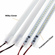 ขายดี💥Huazu หลอดฟลัดไลท์แถบไฟแข็ง LED 30ซม. สำหรับตู้โชว์โคมไฟแถบไฟ LED 220V 72