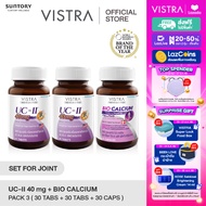 [ Set for Joint x 3 ] ฟรี ! กล่องของขวัญ VISTRA COLLAGEN TYPE II วิสทร้า คอลลาเจน ไทพ์ทู  ( 30 เม็ด 
