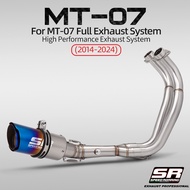 Suitable for MT-07 FZ-07 2014-2024 TRACER 7/GT TRACER 700/GT MT07 exhaust motorcycle exhaust full sy