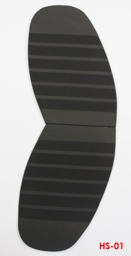 พื้นยางกันสึก ( Model  HS-01 )   พื้นกันสึกสำหรับติดพื้นรองเท้า  / งานซ่อมรองเท้า    Rubber Half-sol