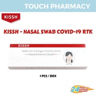 [ NEW STOCK  EXP : 1/2025 ] KISSH Covid Home Self Test Kit  - Nasal Swab Antigen Test Kit 1's/BOX