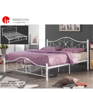 [LOCAL SELLER] Queen/King Metal Bed / Metal Bed Frame (White)