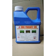 4L CMC Phosate 136 Racun Rumpai Kerbau Lalang Pait Glyphosate 13.6% Racun Serap Pekatan Larut Ait (S