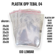 OPP 04 GARMENT CLOTHES Plastic 20x27 20x30 23x30 23x35 25x35 28x35 30x37 30x39 35x39 contents 100 SH