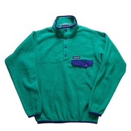 90s Patagonia SYNCHILLA 綠色抓毛絨套頭衫 Fleece Pullover