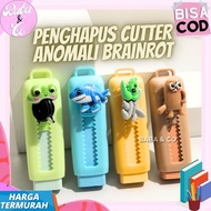 ANOMALI BRAINROT CUTTER ERASER CUTE UNIQUE SLIDING ERASER ANOMALI SLIDING CUTTER ANOMALI TUNG BRAINR