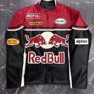 New Style F1 Racing Leather Jacket, bull Fleet Custom Embroidered Leather Jacket, Verstappen, Retro 