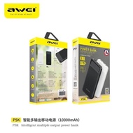 AWEI P5K 10000mAh Mini Portable Dual Usb Fast Charging Power Bank