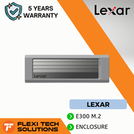 Flexi Tech Lexar E300 M.2 SSD Enclosure USB 3.2 Gen2 Supports M.2 NVMe SSD 1 C To C Cable Up to 1050