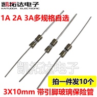 Fuse Tube 3 * 10mm] F1A 2A 3.15 5A L250V 3X10mm with Lead Glass Ceramic
