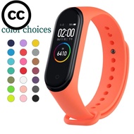 CC Xiaomi Mi Band 3 4 Strap Durable Watch Silicone Wrist Strap Mi Band3 Band4 Sport Wrist Strap Repl
