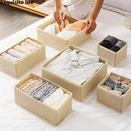 Drawer Underwear Organizer Foldable Sock Bra Storage Box Organizer Stackable Clothes Organizer