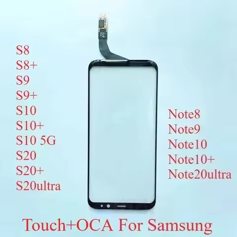 Glass With Touch With OCA Digitizer Fly Wire Soldering Install For Samsung Galaxy Edge S8 S9 S10 S20