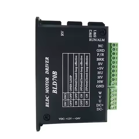 BLD-70 Three Phase DC Brushless Driver 12-30V 3A 70W BLDC Driver Motor 24V DC Controller hall for Be