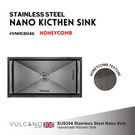 VULCANO 80cm x 46cm Nano Honeycomb Kicthen Sink - VNHC8046