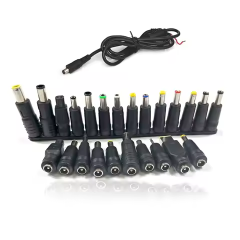 Universal Connector Plug 31pcs Laptop DC Power Supply Adapter AC DC Jack Charger Connectors Laptop P