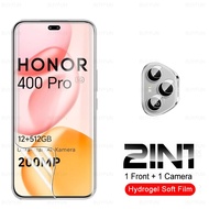ฟิล์มไฮโดรเจลสำหรับ Honor 400กล้องมืออาชีพกระจก6in1กล้องกระจก Honor400 Lite HONOR 400Pro 400 Lite Ho