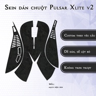 Pulsar Xlite Wireless v2 mouse sticker Skin, black circuit model | 3M anti-slip sticker