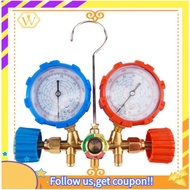 【W】R134A Aircon Manifold Gauge Freon Pressure Gauge AC Manifold Gauge Set