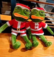 Pepe the sad frog Xmas  couple boy girl 聖誕節老人版悲傷青蛙公仔 soft toy doll figure