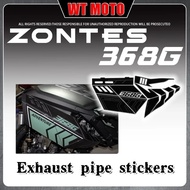 For ZONTES 368G exhaust pipe adhesive stickers ZONTES 368G waterproof sunscreen decal stickers G368 