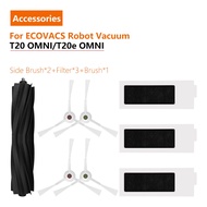 rongyiec For ECOVACS Robot Vacuum T20 OMNI Accessories DLX23 Main Brush/Filter/Side Brush T20e OMNI