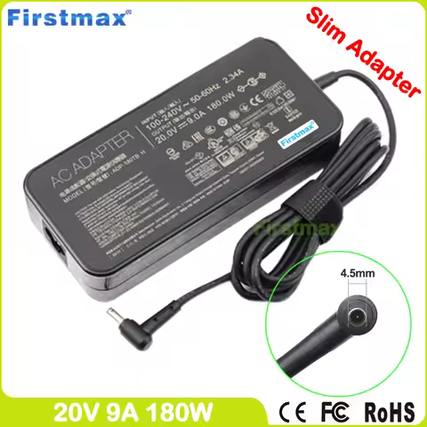 180W 20V 9A Gaming Laptop Charger for MSI Creator Z16 A11UE A11UEK A11UEKT A11UET A12UET MS-1571 MS-