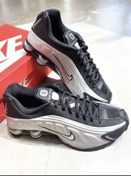 Nike Shox R4馬拉松跑步鞋 男款 黑銀色