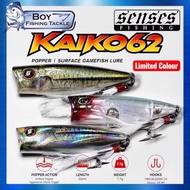 SENSES KAIKO 62 POPPER FLOATING FISHING LURE TOP WATER LURE 62MM 7.7G