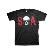 Retro Black Cotton T-Shirt For Men S-5XL