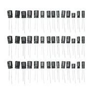 Homechic 120pcs 12 Value Kit 1uF-470uF Electrolytic Capacitor Assortment Set Pack 1UF 2.2UF 3.3UF 4.