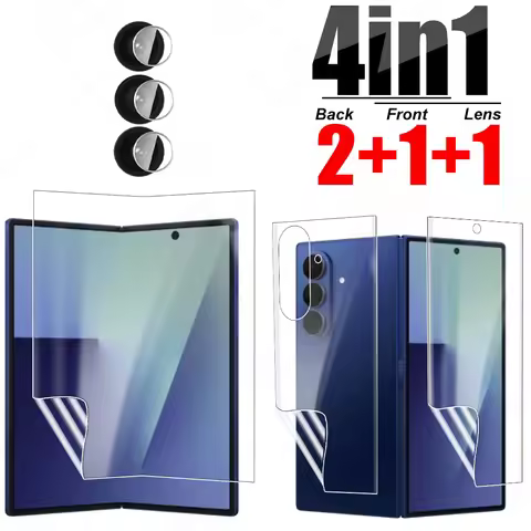 4 in 1 Front Back Hydrogel Film For Samsung Galaxy Z Fold7 5G Camera Screen Protector On Samsung ZFo