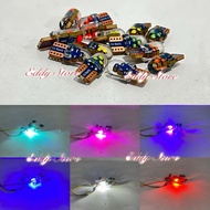 MATA A PAIR of 2 T10 - T10 6 COB EYE twilight LED lights, flashing mode, many color choices