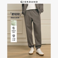 GIORDANO Men Joggers Inner Drawstring Elastic Waist Joggers Brand Embroidery Fashionable Casual Loos