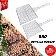 BBQ Grill Mesh Net BBQ Basket Barbecue Net Clipper Iron Grill Net 8001/8002