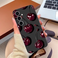 Summer Cherry Suitable Samsung Galaxy S25 Cross-Border A55 Phone Case Samsung A71 All-Inclusive note