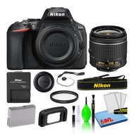 Nikon D5600 24.2MP DSLR Digital Camera with AF-P DX 18-55mm Lens (1576) Deluxe Bundle with 55mm UV F