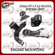PROTON SAGA 12V 1.3 1.5 4G13 4G15 ISWARA LMST ENGINE MOUNTING SET MITSUBISHI (AUTO/MANUAL)