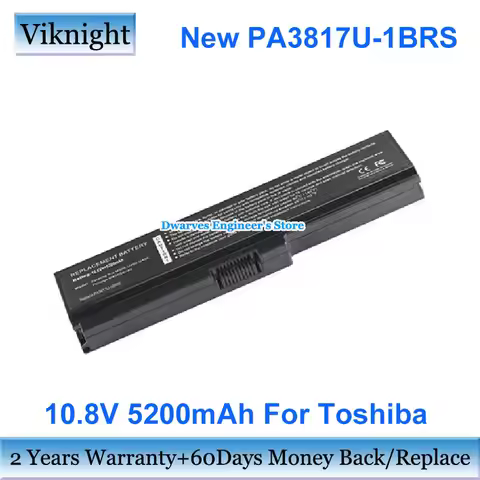 New 10.8V 5200mAh Replacement Battery PA3817U-1BRS PA3816U-1BRS For Toshiba QOSMIO T560 T550 Satelli