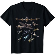 Popular WW2 Planes in History Plane Spotting T-Shirt