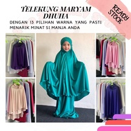 TELEKUNG MARYAM DHUHA TIDAK PANAS SEPARUH TEBAL MATERIAL JERSEY GRED AAA TELEKUNG IBU DAN ANAK TELEK