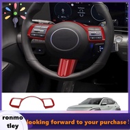 [ronmotley] Car Steering Wheel Button Decoration Cover Trim Accessories for Hyundai KONA 2024+ Car A