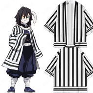 Demon Slayer Iguro Obanai Style 3D Printing Japanese Kimono Haori Yukata Cosplay Fashion Summer Casu