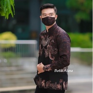Terbagus Koko Batik Pria Lengan Panjang Baju Koko Pria Lengan Panjang