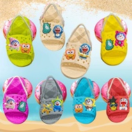 FOAM HONEYCOMB SLIPPERS FOR BABY WALKERS _ SUPER LIGHT WALKING BOOTS WITH STRAPS FOR BABY FEET 9-16C